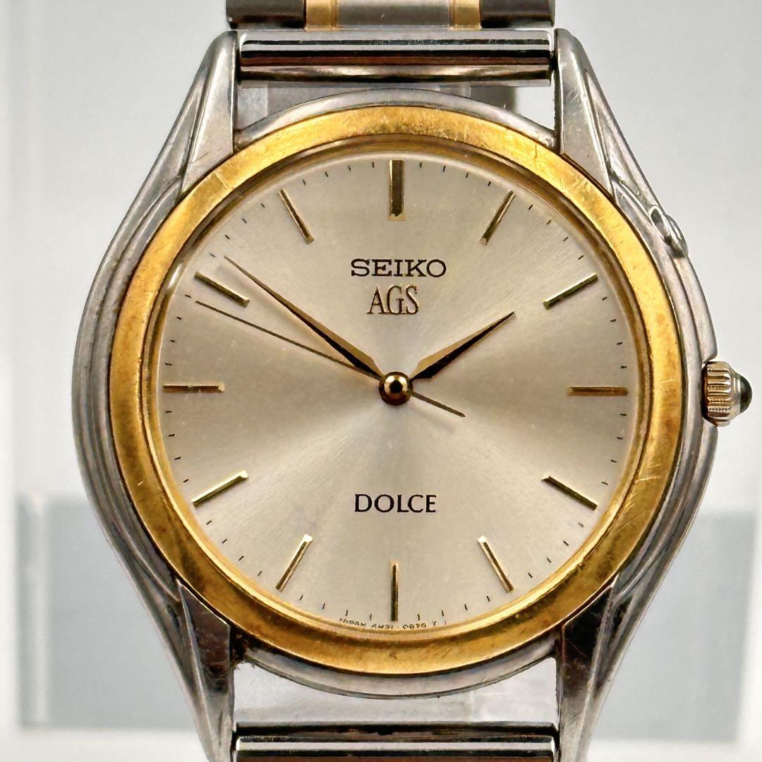SEIKO Dolce ゴールド シルバー メンズクォーツ時計 - メルカリ
