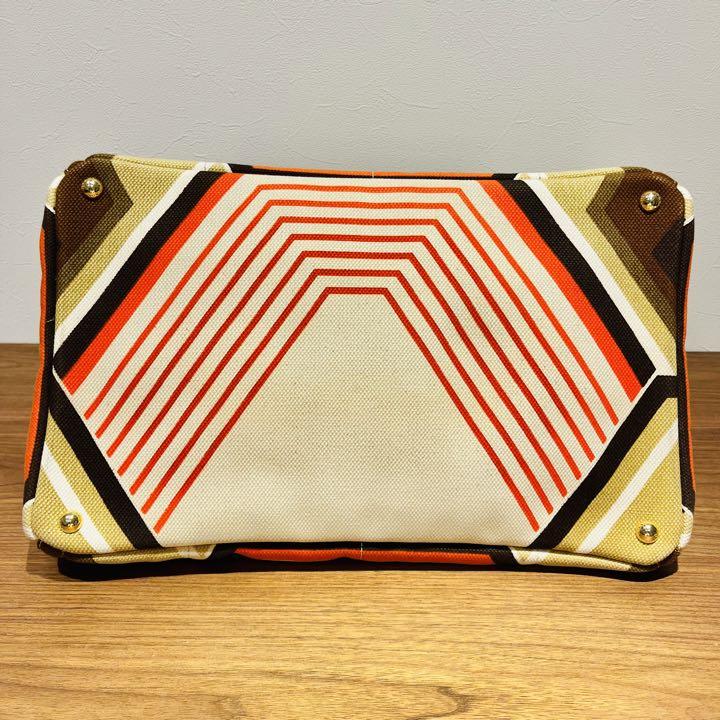 限定 PRADA 三角ロゴ カナパ L ハンドバッグ トートバッグ ファブリック 画像10