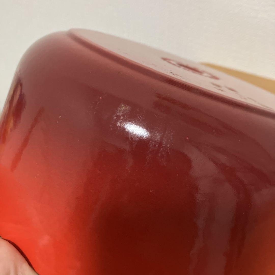 LE CREUSET 鋳鉄 両手鍋 オレンジ 約24cm