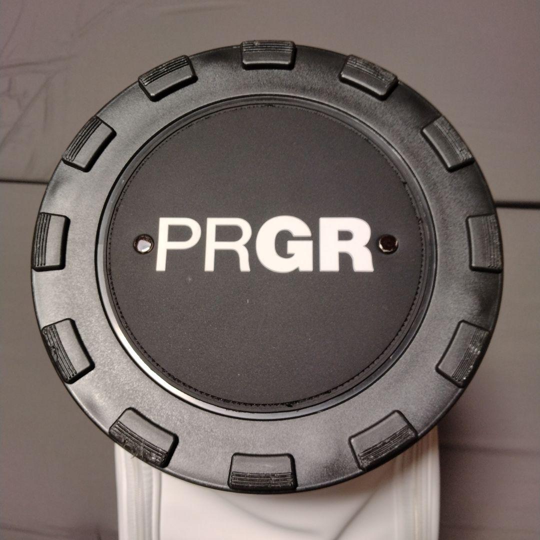 PRGR ホワイトキャディバッグ