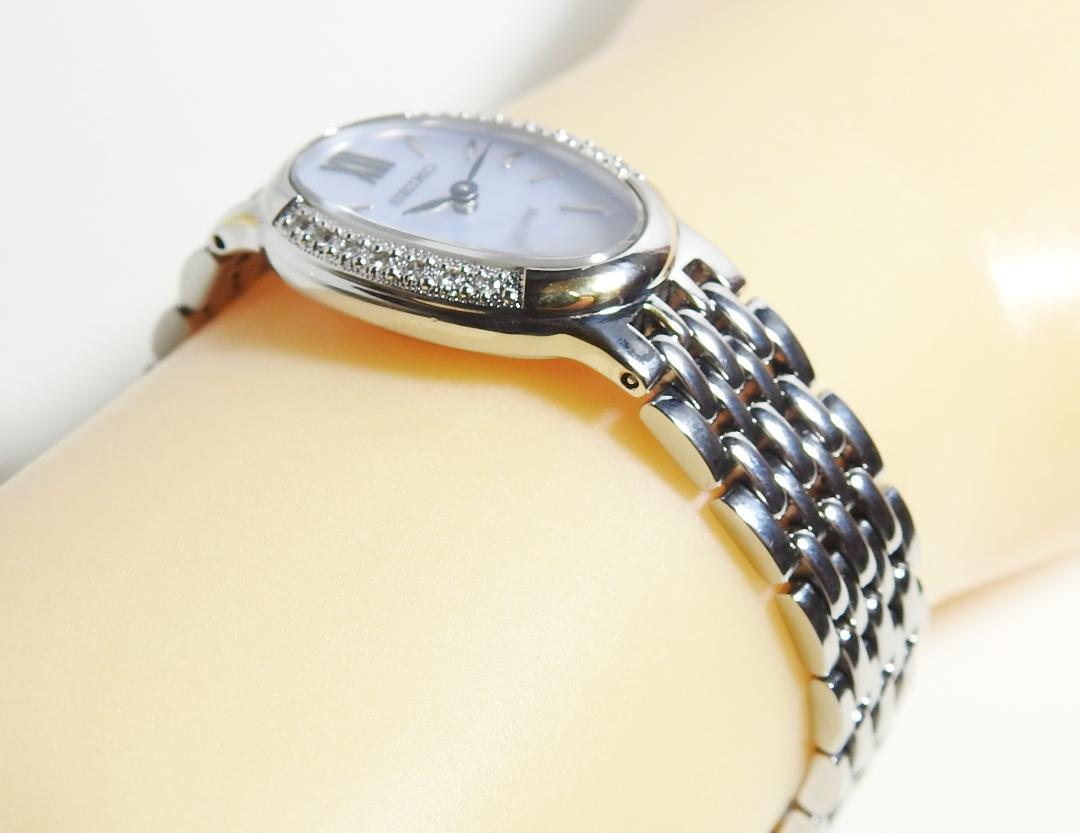 通常在庫品 セイコー SEIKO エクセリーヌ オーバル 天然ダイヤ14P 通常在庫品 セイコー SEIKO エクセリーヌ オーバル 天然ダイヤ14P