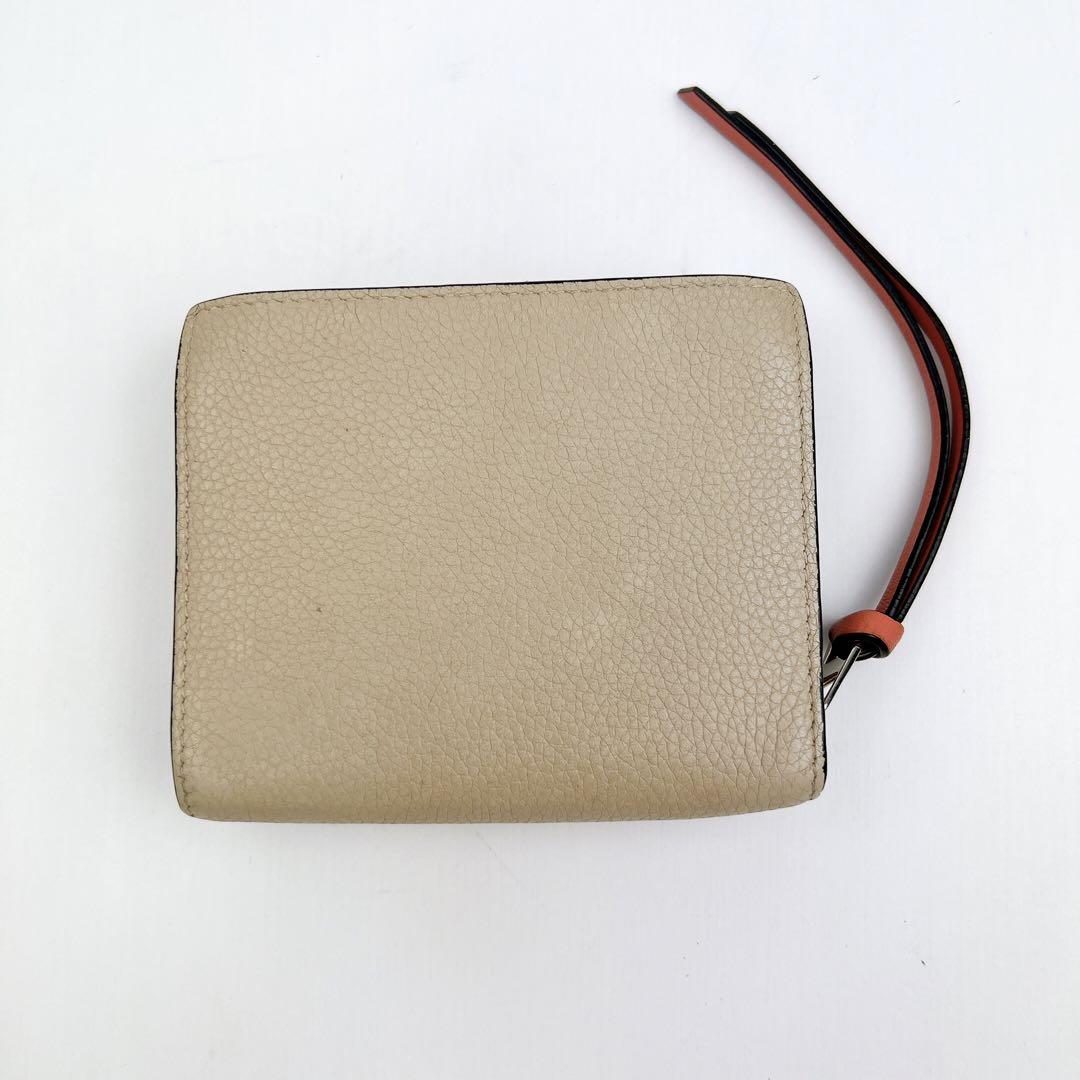 LOEWE ロエベ コンパクト ジップ ウォレット アナグラム バーティカル