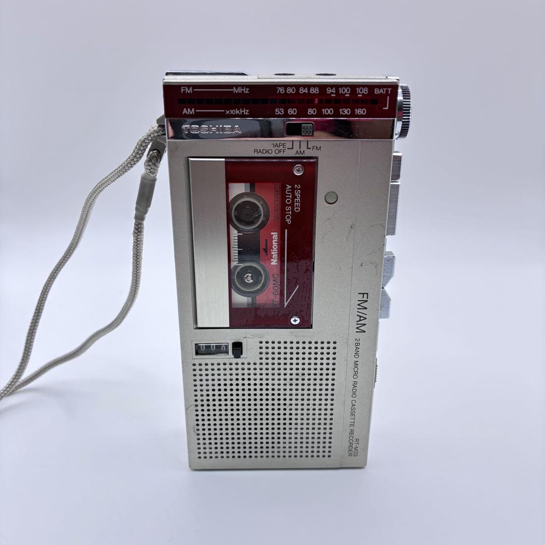 Toshiba 東芝 マイクロ ラジオ カセット レコーダー RT-M33