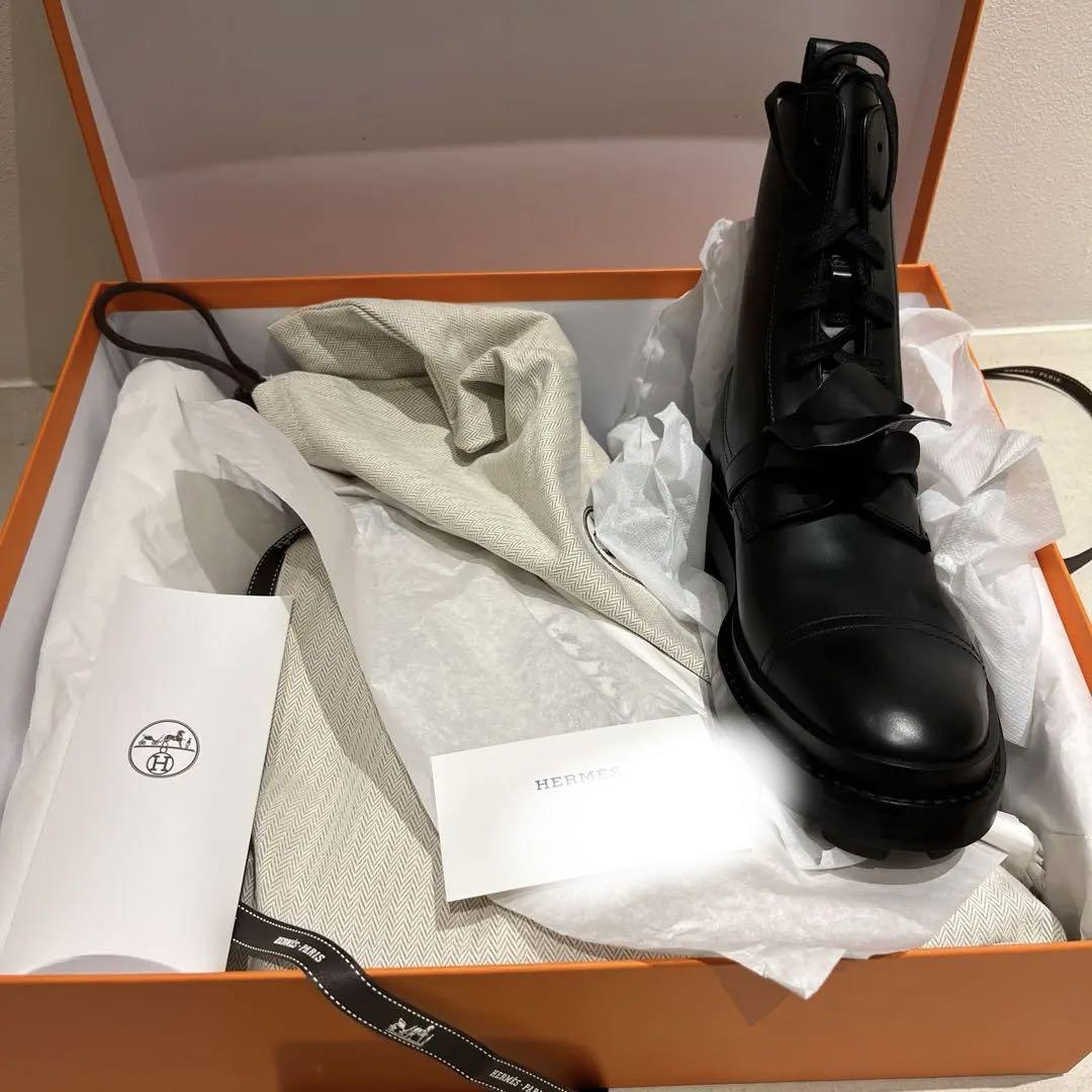 HERMES FUNK ケリー バックル ブーツ ファンク ブラック 37 新品