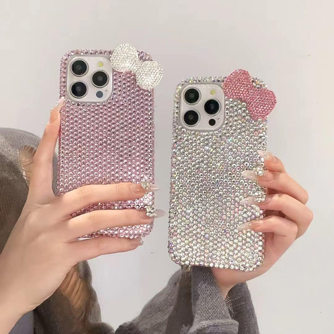 韓国♡ダイヤ キラキラ リボン iphone ケース キティ可愛い 並行 韓国♡ダイヤ キラキラ リボン iphone ケース キティ可愛い 並行