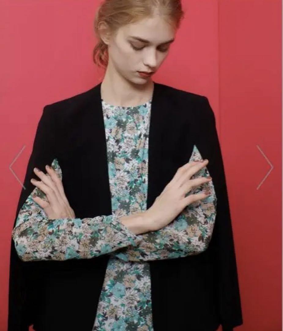【LOULOU WILLOUGHBY】◇リトルブラックケープジャケット
