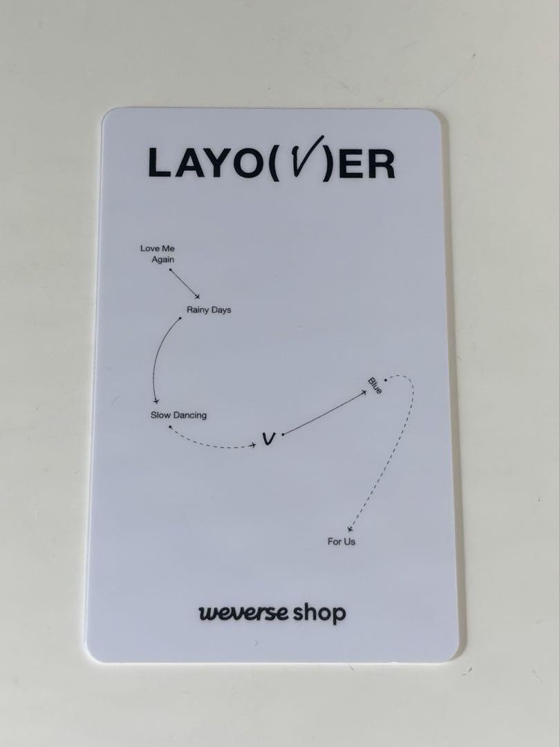 BTS V layover ラキドロ テテ トレカ テヒョン バンタン 公式
