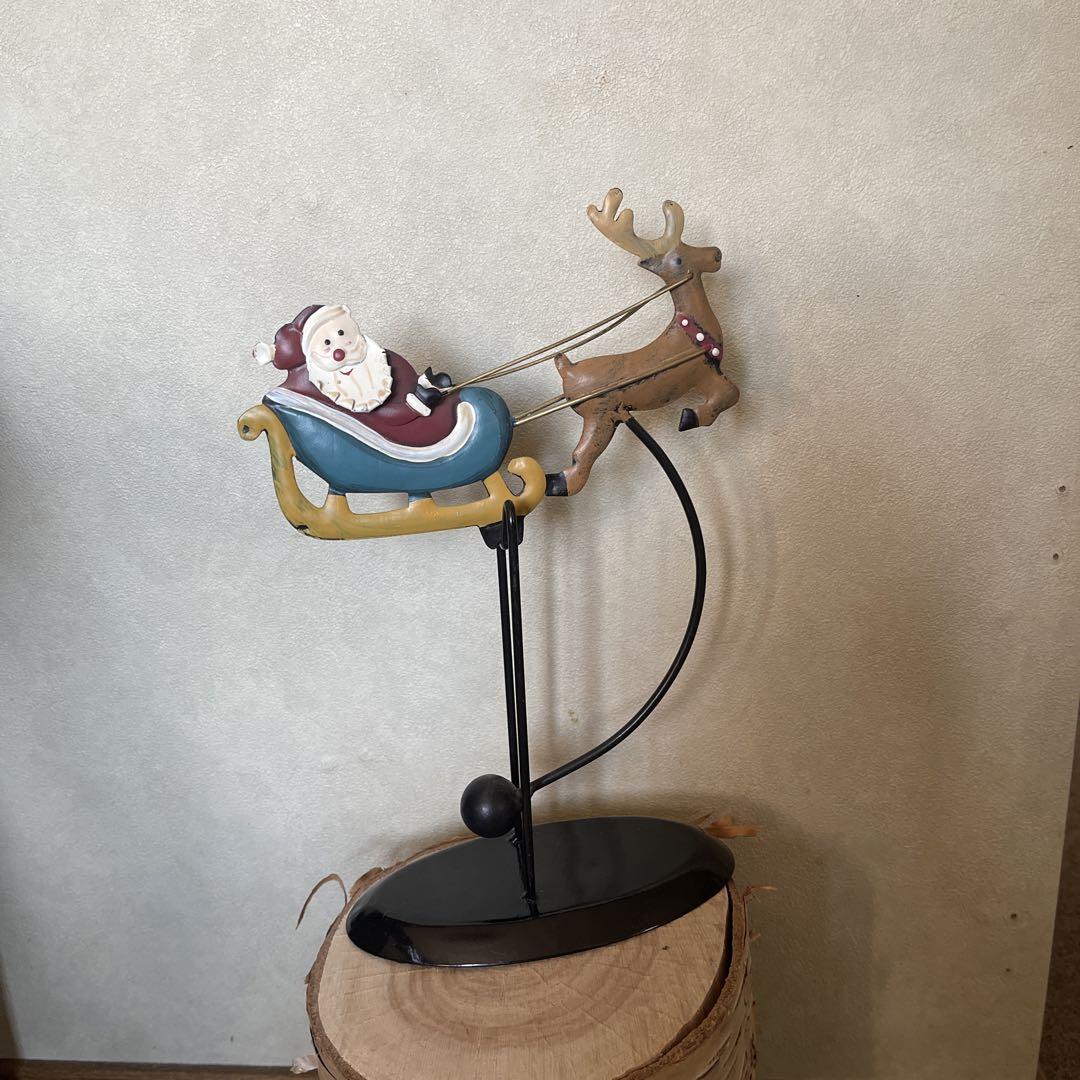 サンタとトナカイの飾り 約30cm