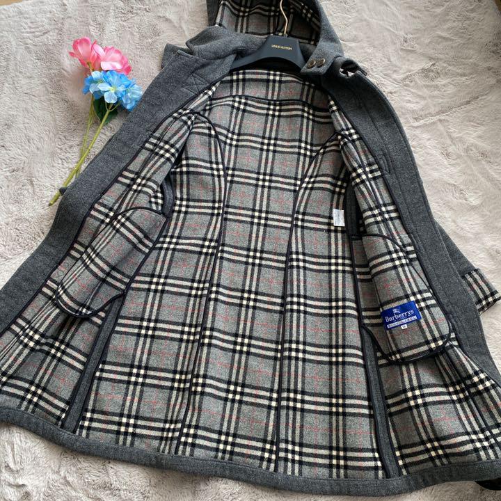 良品 サイズ40 バーバリーブルーレーベル ダッフルコート ノバ