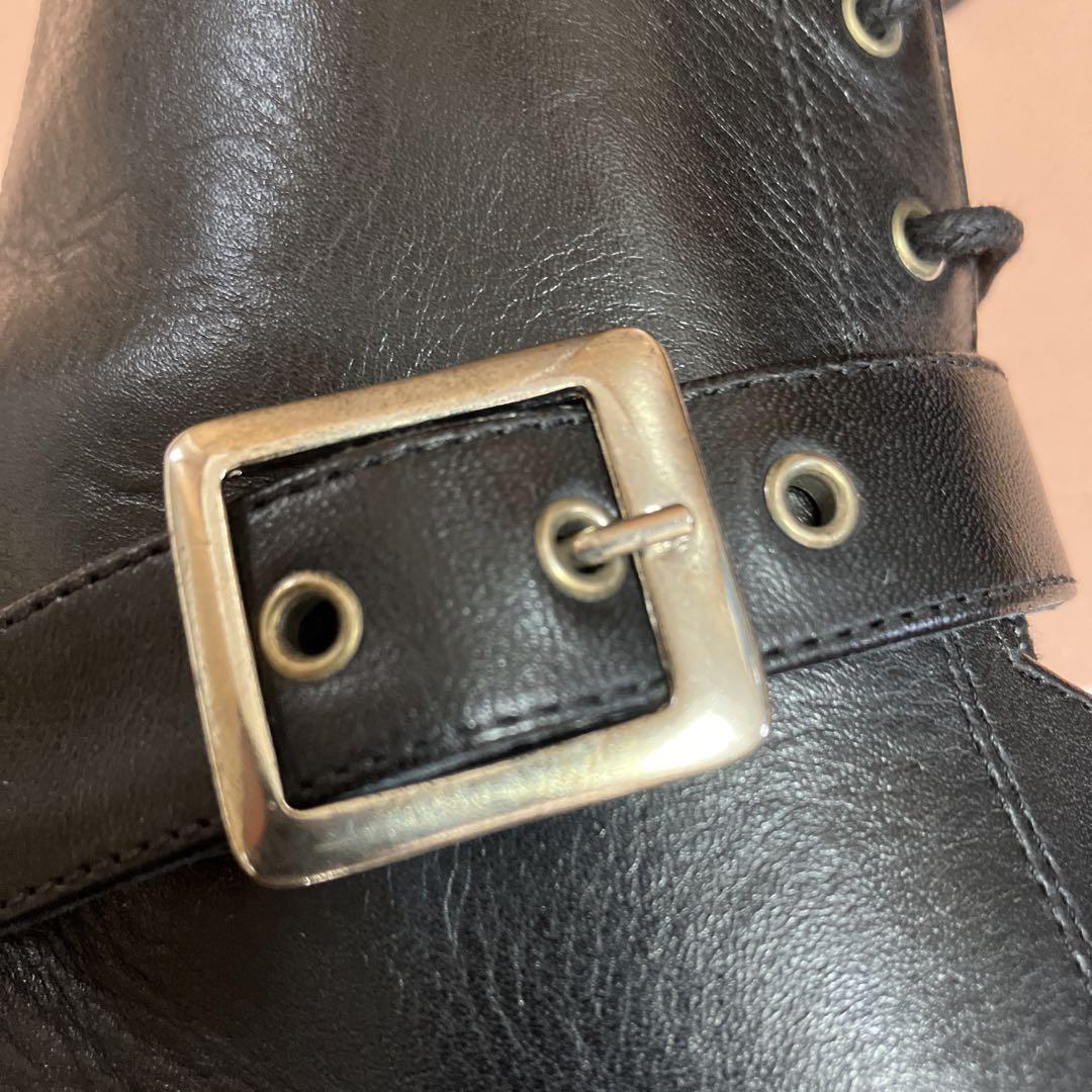 美品⭐︎FABIO RUSCONIレースアップブーツ　サイズ38 黒