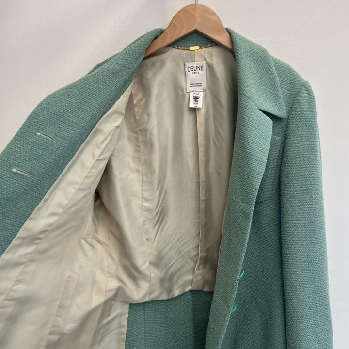 50%割引M最愛 【美品・超レア・マカダムボタン】CELINE フレア 中古品情報 フレアジャケット 【美品・超レア・マカダムボタン】CELINE テーラードジャケット
