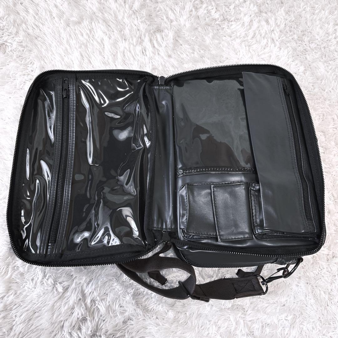 極美品✨ラゲッジレーベル ショルダーバッグ ２層式 黒　青タグ 極美品✨ ラゲッジレーベル ショルダーバッグ ライナー 2層 2way