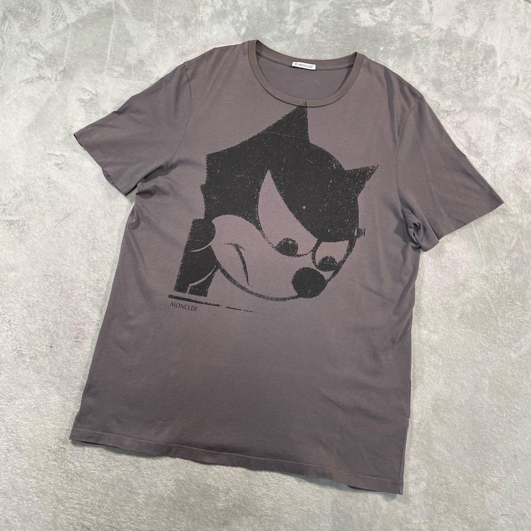 モンクレール マグリア　フェリックス　半袖Tシャツ グレー　ビッグロゴ　M