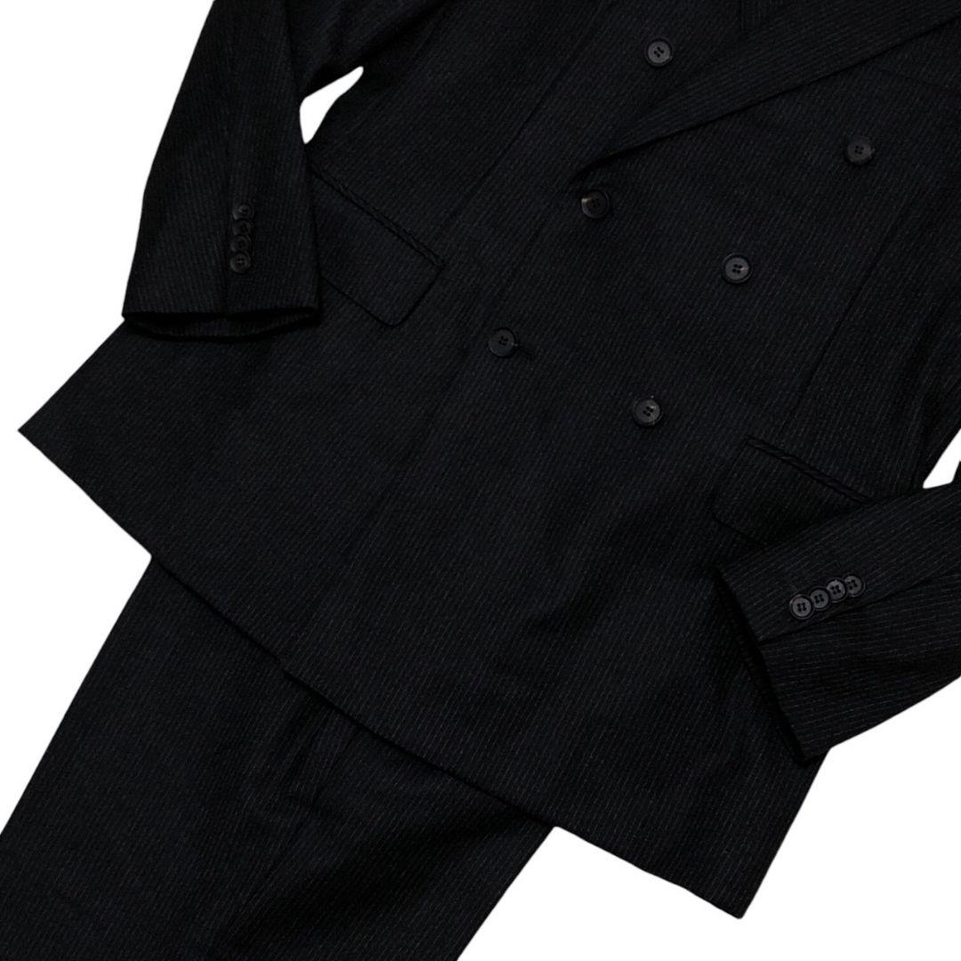 極美品★NEWYORKER ニューヨーカー ダブル 高級スーツ上下 セットアップ