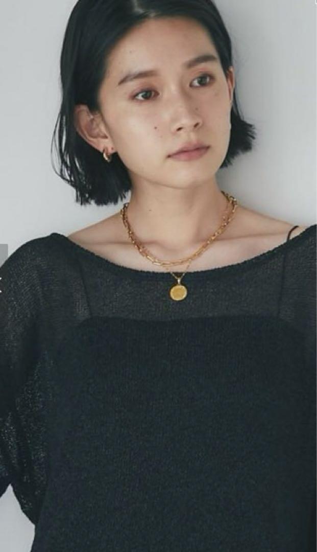 新品タグ付】RIVE DROITE 23SS ペーパーガーゼルーズシアーニット