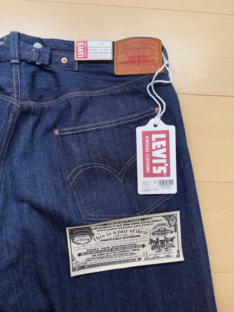 LEVIS リーバイス501XX LVC 1922 復刻 赤耳 w38XL LL Levi s clothing