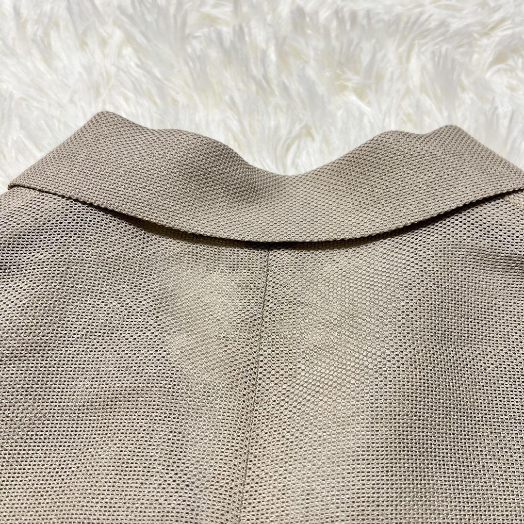 【現行品】DOUDOU メッシュダブルジャケット　ベージュ