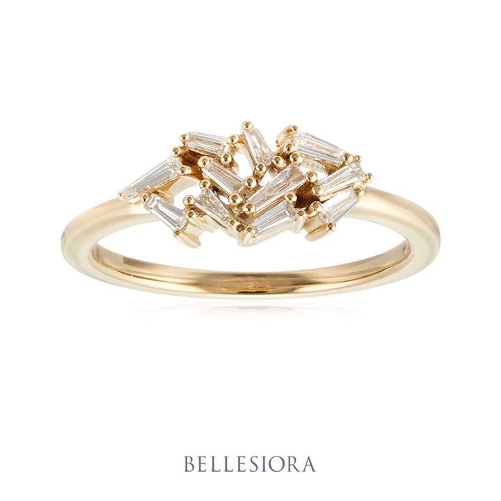 BELLESIORA♡テーパーカットダイヤモンド♡K18リング♡ベルシオラ BELLESIORA♡テーパーカットダイヤモンド♡K18リング♡ベルシオラ