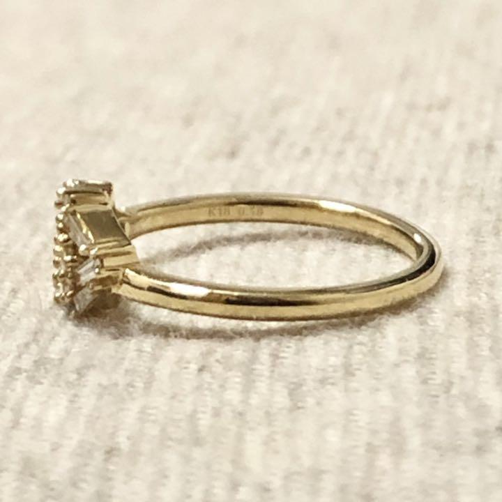 BELLESIORA♡テーパーカットダイヤモンド♡K18リング♡ベルシオラ BELLESIORA♡テーパーカットダイヤモンド♡K18リング♡ベルシオラ