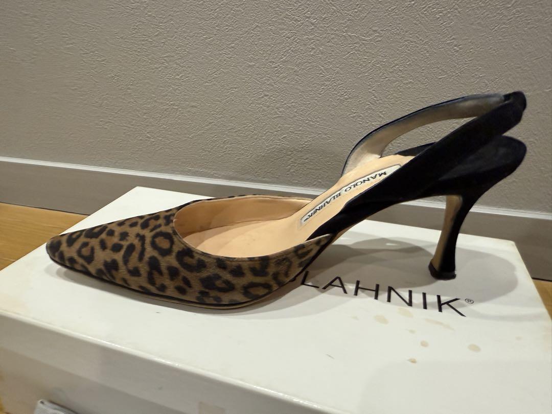 美品）MANOLO BLAHNIK ヒョウ柄 ハイヒール マノロブラニク　マノロ