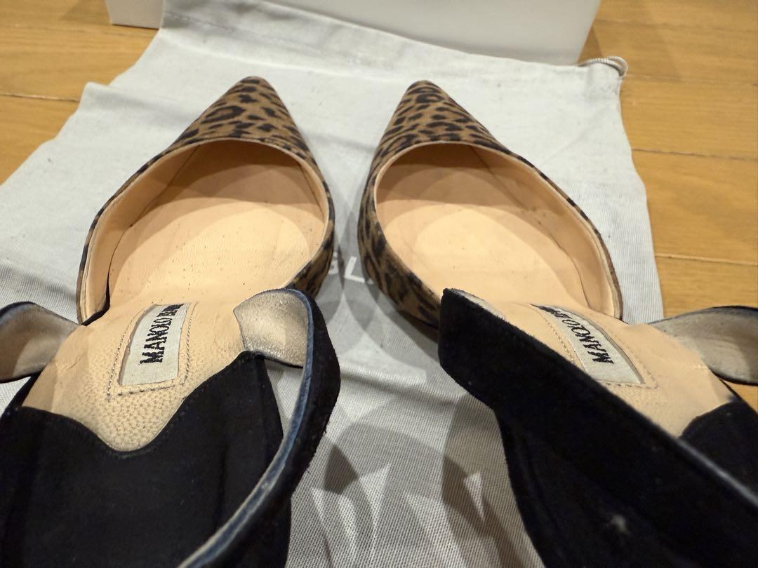 美品）MANOLO BLAHNIK ヒョウ柄 ハイヒール マノロブラニク　マノロ