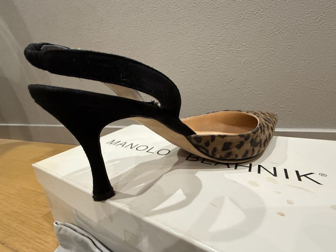 美品）MANOLO BLAHNIK ヒョウ柄 ハイヒール マノロブラニク　マノロ