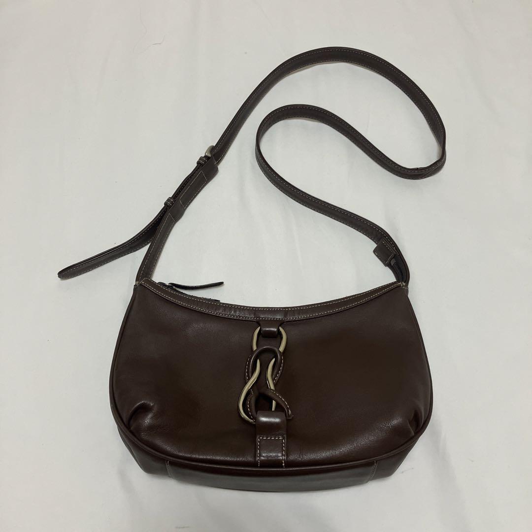 ungaro ハンドバッグ ブラウン 茶色 ショルダーバッグ レザー ユーバイ ウンガロ ショルダーバッグ 茶色 レディース レザー