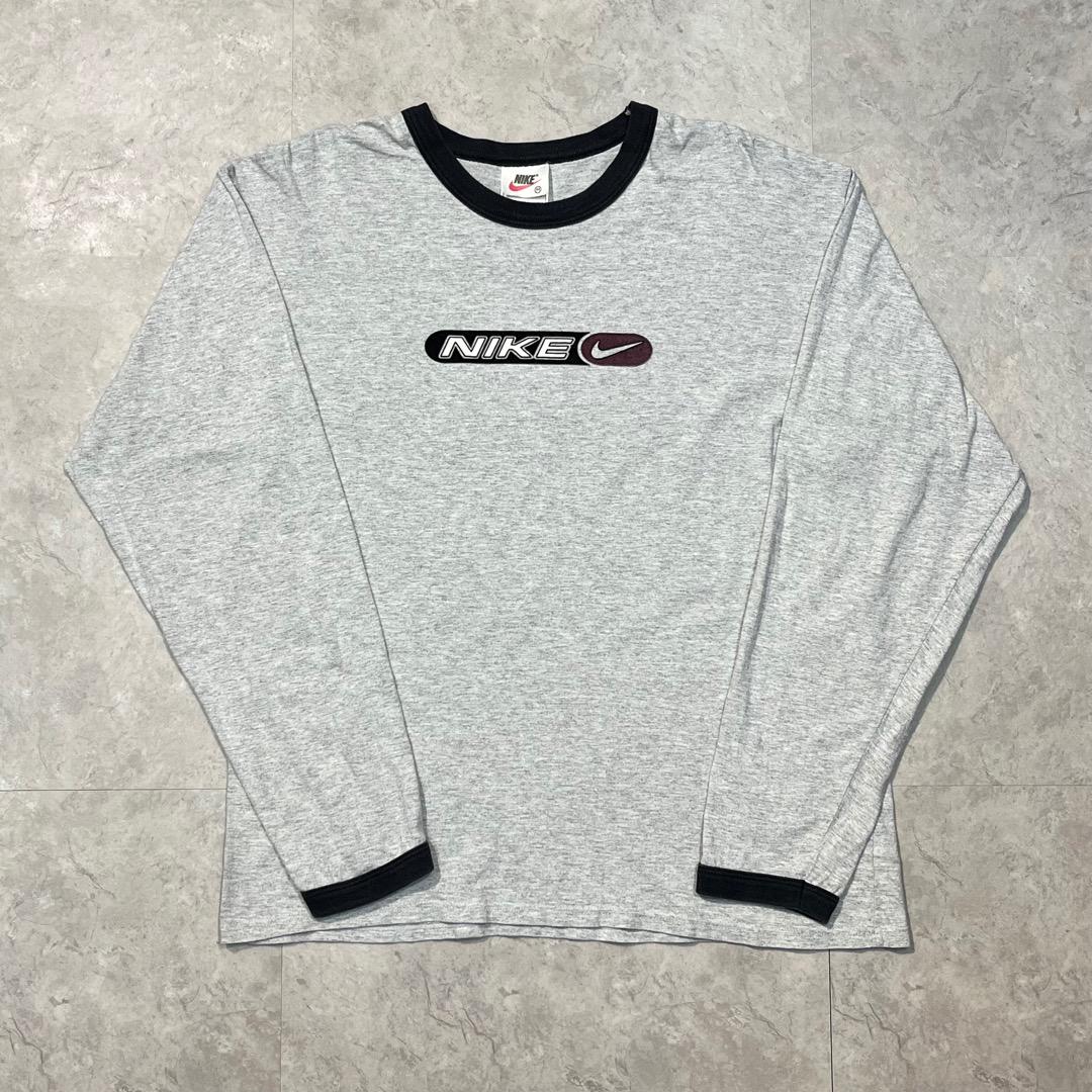 M完成品90s Nike ナイキ 長袖tシャツ ロンt リンガー ロゴ スウッシュ Tシャツ カットソー 七分 長袖 メンズ M 10 690 Www Plum Eu