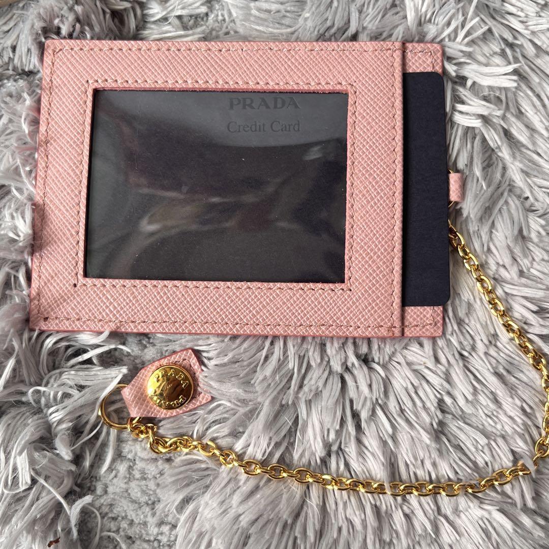 バーゲンで バイカラー PRADA✨付属品完備 サフィアーノ 2点 メタルロゴ 小物