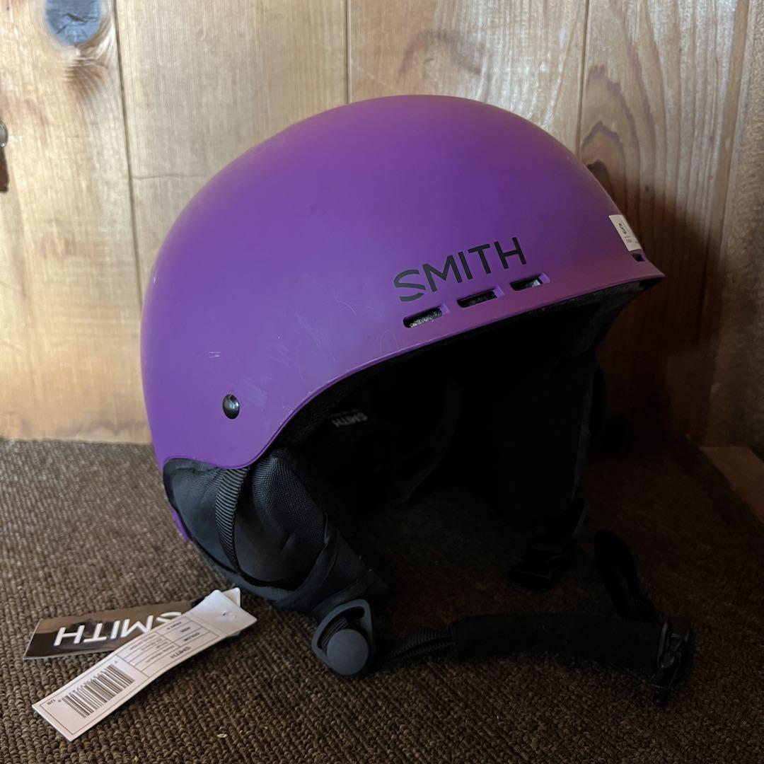 【未使用品】△傷あり SMITH ヘルメット パープル Sサイズ