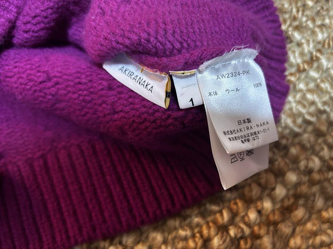 AKIRANAKA/アキラナカ】別注 Evelina knit PK/クロップドニット