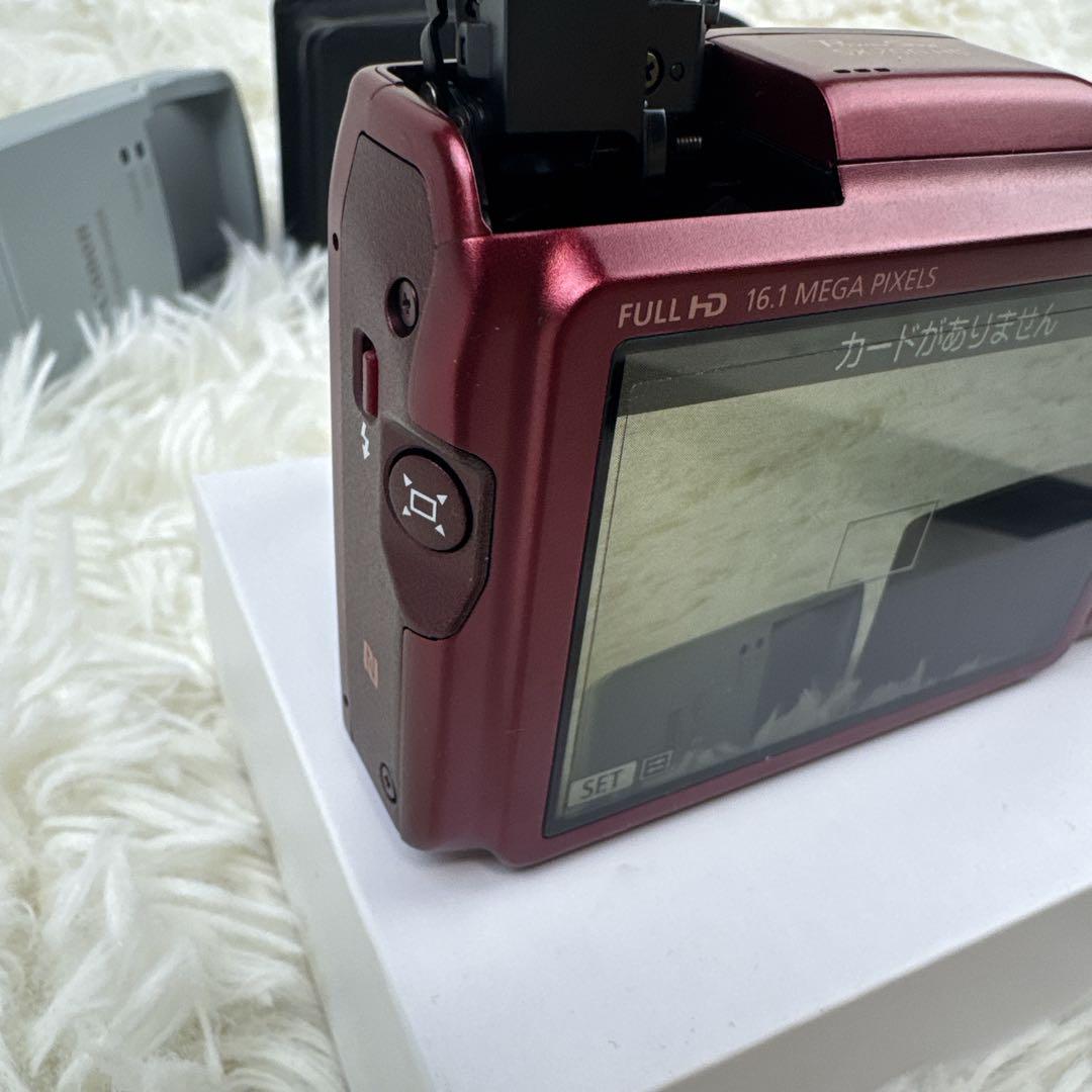 【極美品】　Canon キャノン　SX700HS 赤 30倍光学ズーム　ケース付