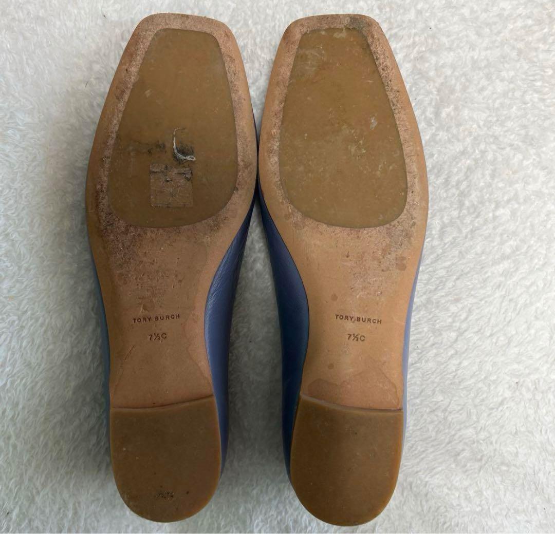新着 セール最終日‼️TORY 24.5 フラットシューズ トリーバーチ BURCH 靴