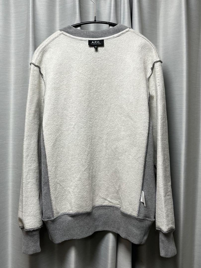 A.P.C.アーペーセー リバースウィーブ スウェット グレーXSサイズ 日本製