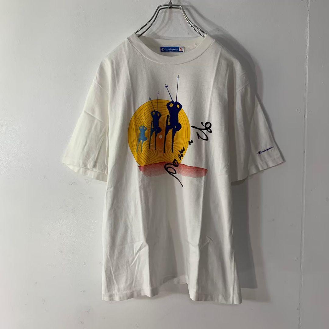 【希少】Champion ヴィンテージ Tシャツ サイズS スキー 古着ミックス