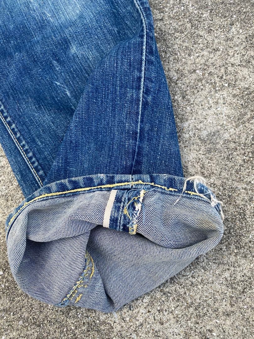 70s LEEデニムパンツ 片耳 サイド黒タグ 70s LEEデニムパンツ 片耳 サイド黒タグ
