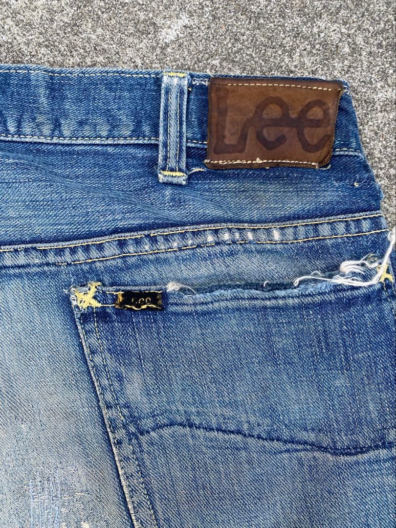 70s LEEデニムパンツ 片耳 サイド黒タグ 70s LEEデニムパンツ 片耳 サイド黒タグ