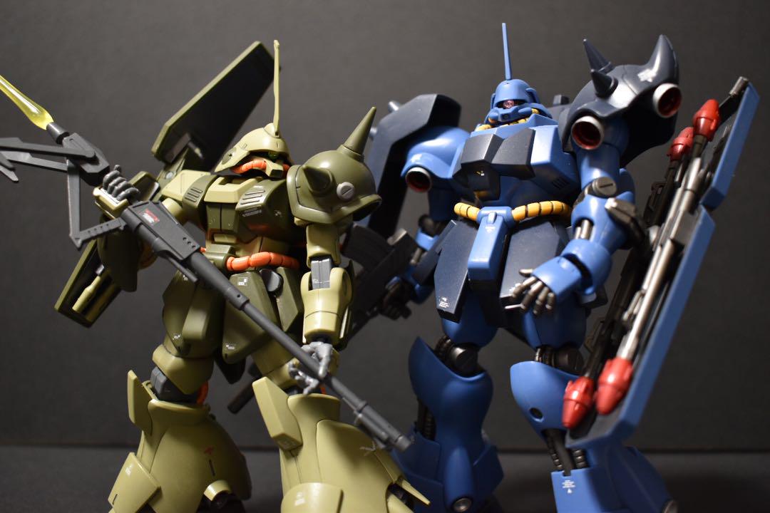 ジャンク品】HGUC マラサイ（ユニコーン）、レズン専用ギラ