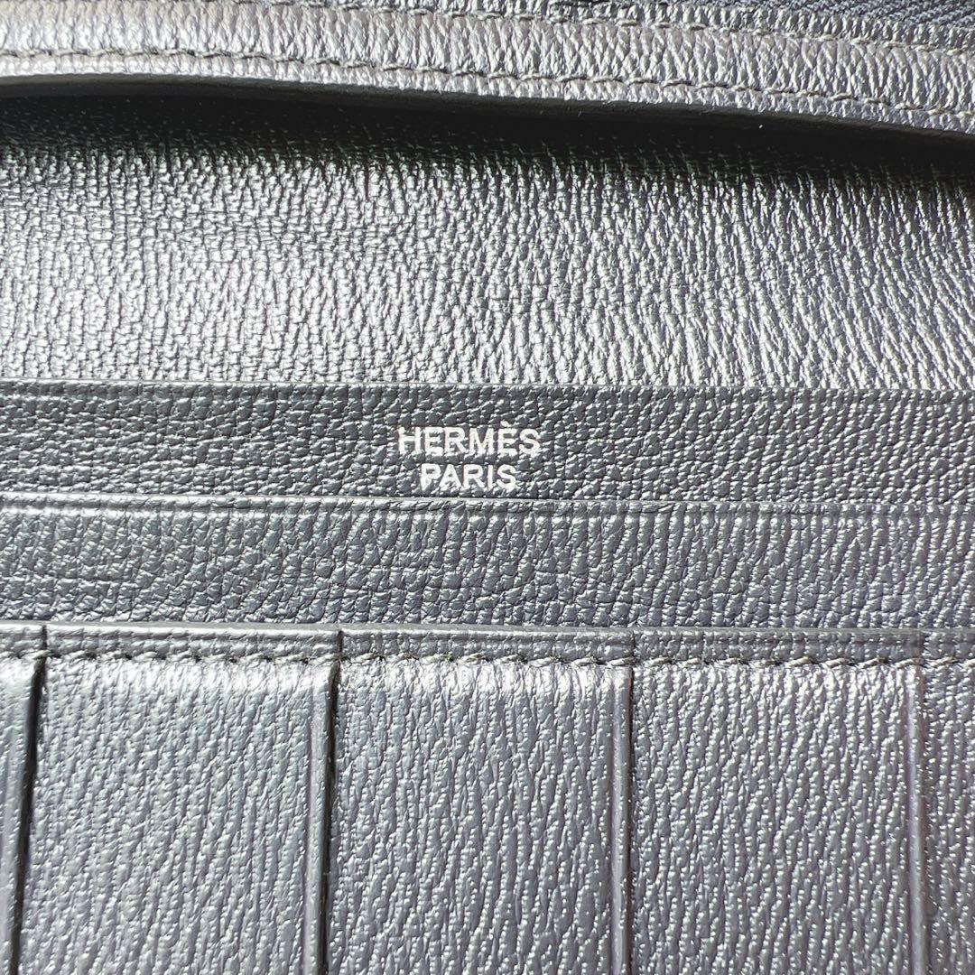 希少　HERMES エルメス　クロコダイル オンブレ　リザード　ロング　ベアン