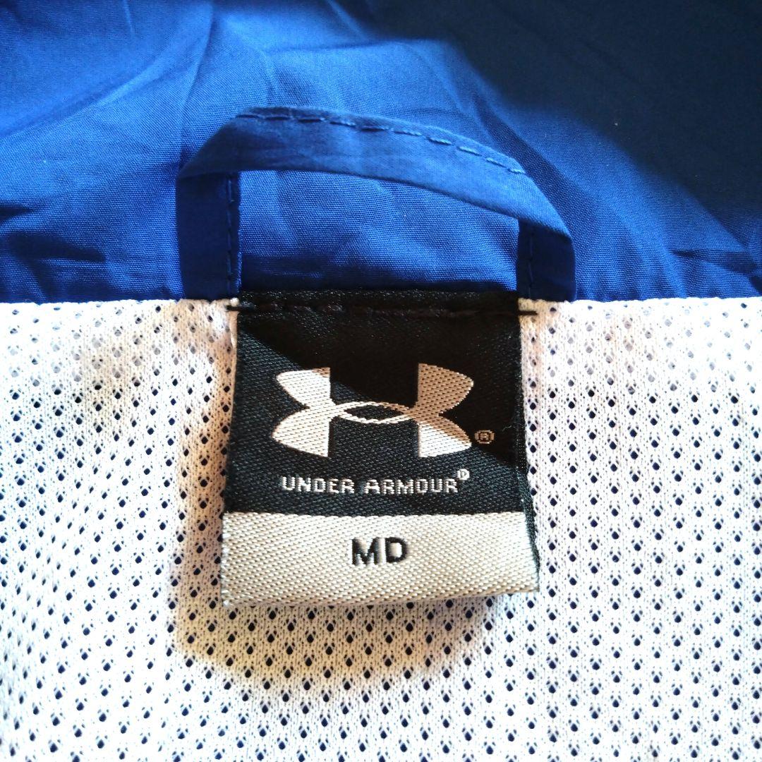 Under Armour ウィンドブレーカー 青アメリカのセットンホール大学ロゴ Under Armour ウィンドブレーカー 青アメリカのセットンホール大学ロゴ