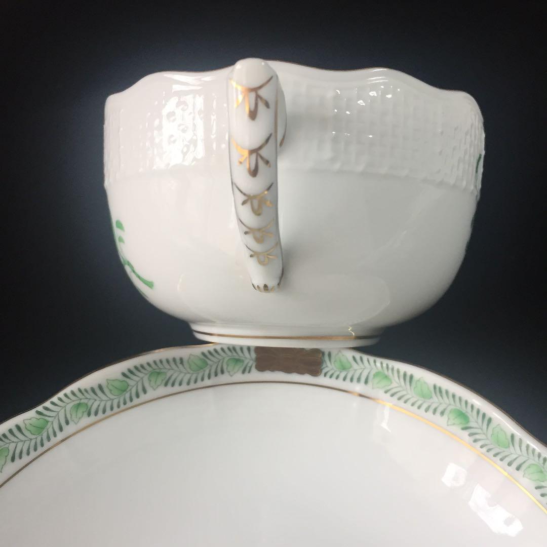 即納高評価 ヘレンド アポニーグリーン 2客 1EBpT-m31774388352 カップ&ソーサー 新品正規店