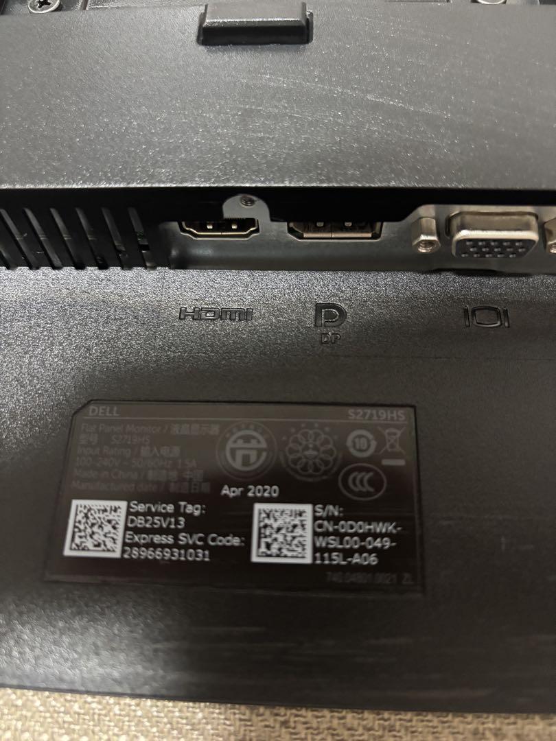 DELL 27インチ フルHDモニター S2719HS②