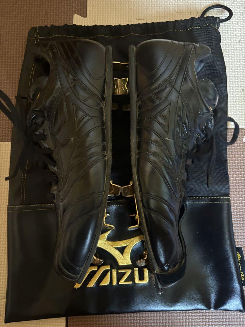 ミズノプロ スパイクシューズ 28cm ブラック Mizuno ミズノ 陸上スパイク ワイド 4点セット エックス