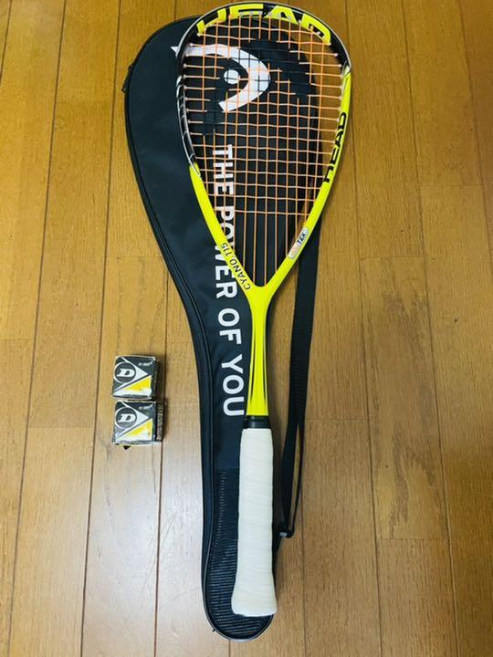HEAD CYANO2 115 ケース・ボール二個付き スカッシュラケット