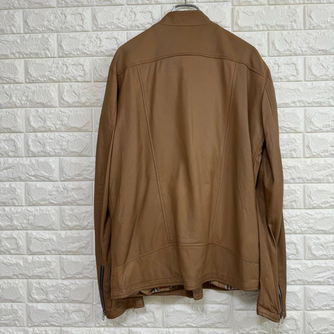 ✨新品✨ Delan デラン ブラウン レザー ダブルライダース
