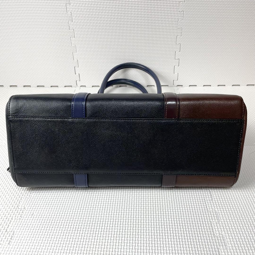 美品 ポールスミス A4収納 トートバッグ ビジネス レザー ロゴ