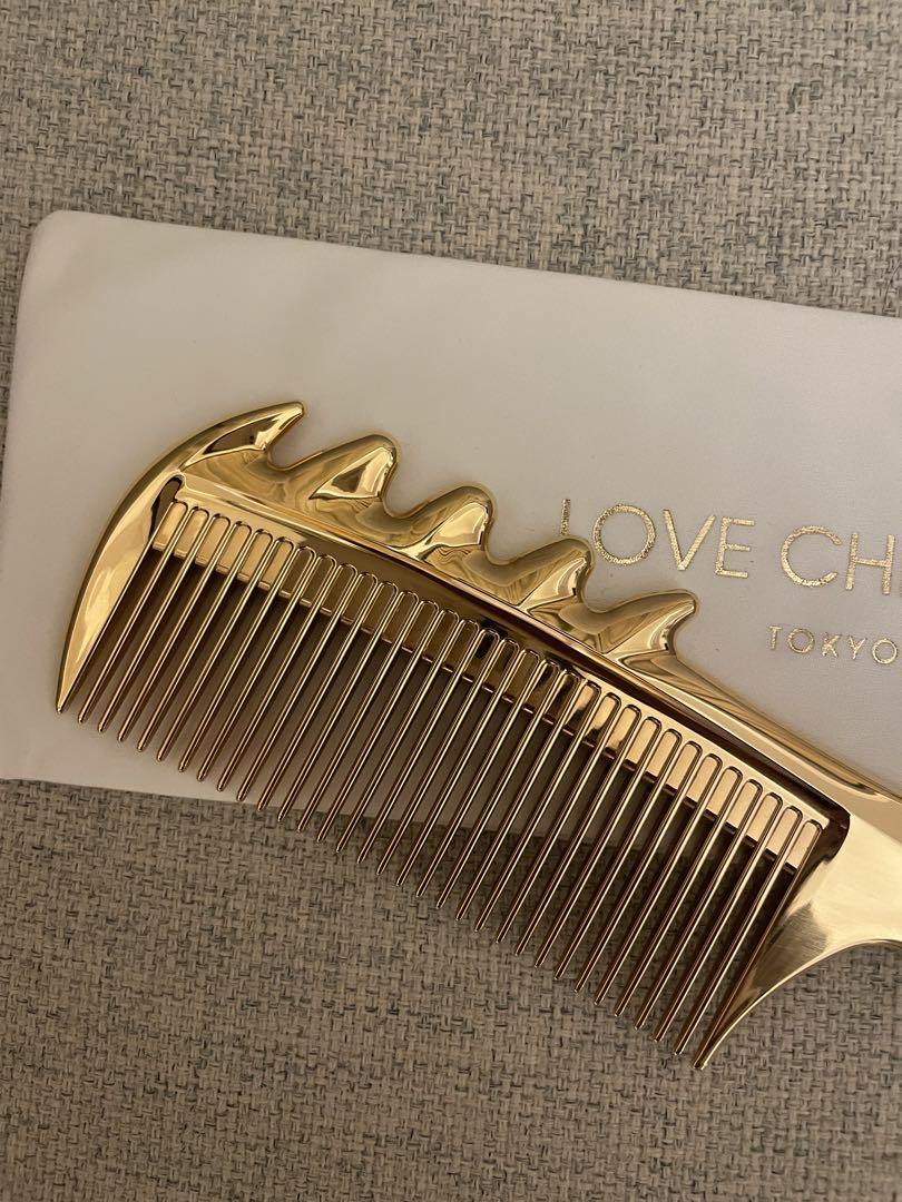 saya　ラブクロム　ゴールド　スカルプカッサ付き　ヘアブラシ