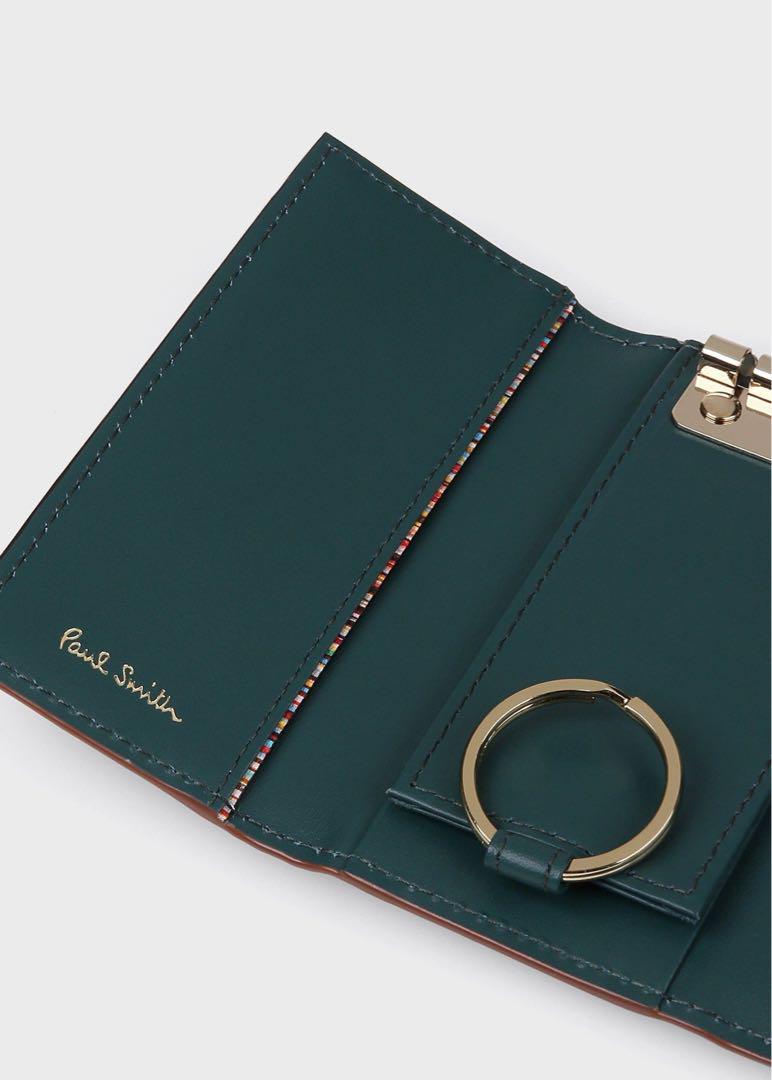 PaulSmith ポールスミス カラードエッジAW24 キーケース 黒ブラック
