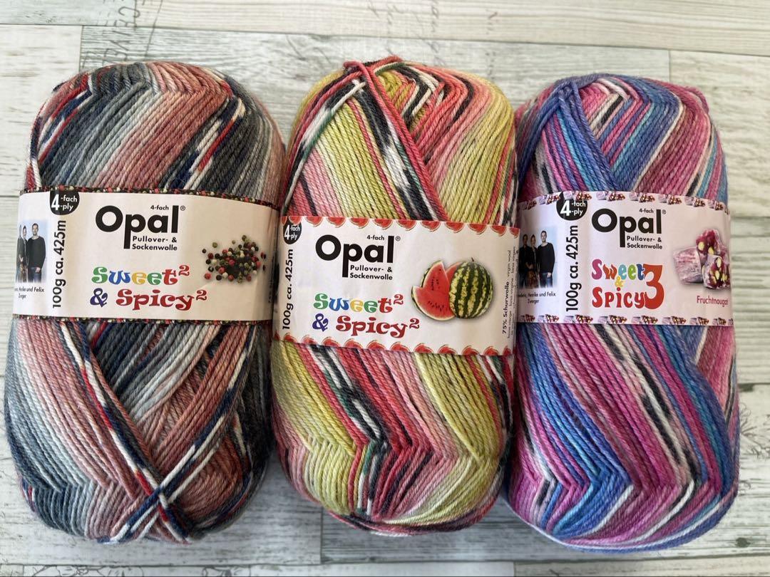 [新品]Opal毛糸 3玉セット　Sweet & Spicy ソックヤーン