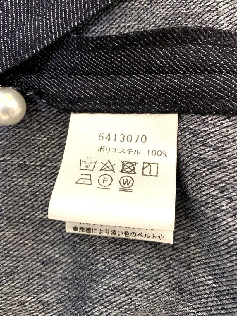 新規購入 Rene 可愛いスライダー付デニム風ジャケット 34 極美品 ジャケット・アウター